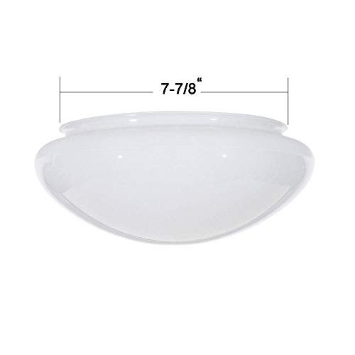 Satco 50-330 9.5-Inch Replacement Mushroom Glass Shade, 7-7/8 Inch Fitter, White (50/330) - Image 4