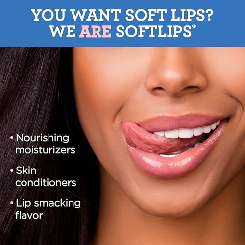 Softlips Daily Lip Moisturizer For Very Dry Lips With SPF, Pearl Tint & Vanilla Flavor Lip Balm, Hydrates, Soothes & Prevents Dry, Chapped Lips, Smooth Glide Formula, 2 Pack (12x0.14 oz) - Image 2