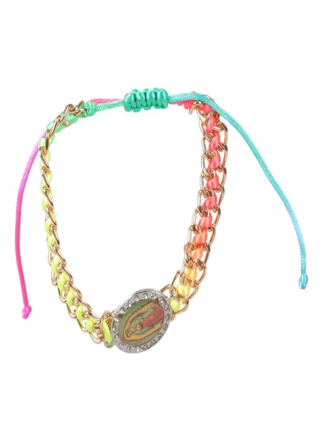 CATSELURRY Virgin Mary Bracelet Virgin Maria Spot Drill Bracelet Hand-Woven Bracelet Can Worn By Men And Women As Gifts Or Prayer Bracelet 4-Color - Image 1