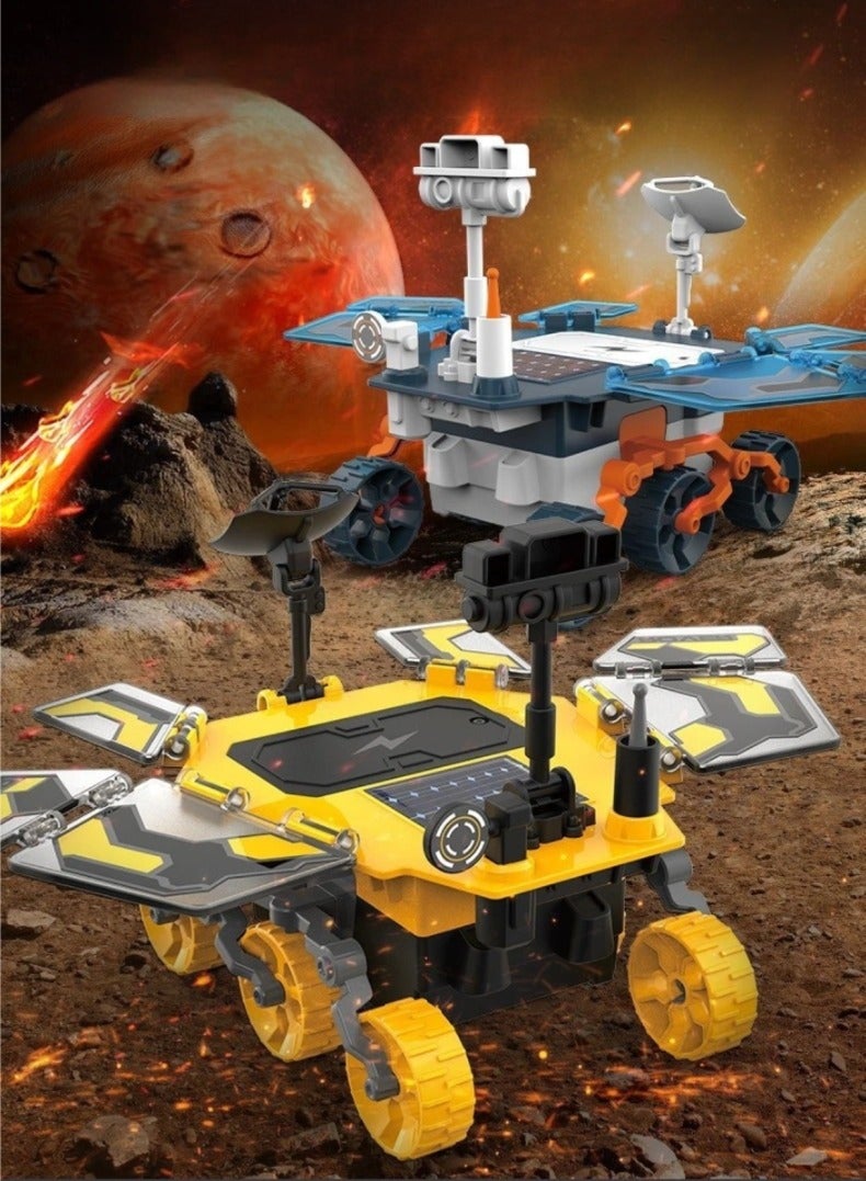 Solar Powered Mars Rover STEM Kit - DIY Science Project for Kids Ages 6+, Educational Engineering Toy with Real Solar Panel, Perfect for School Science Fair & Birthday Gift