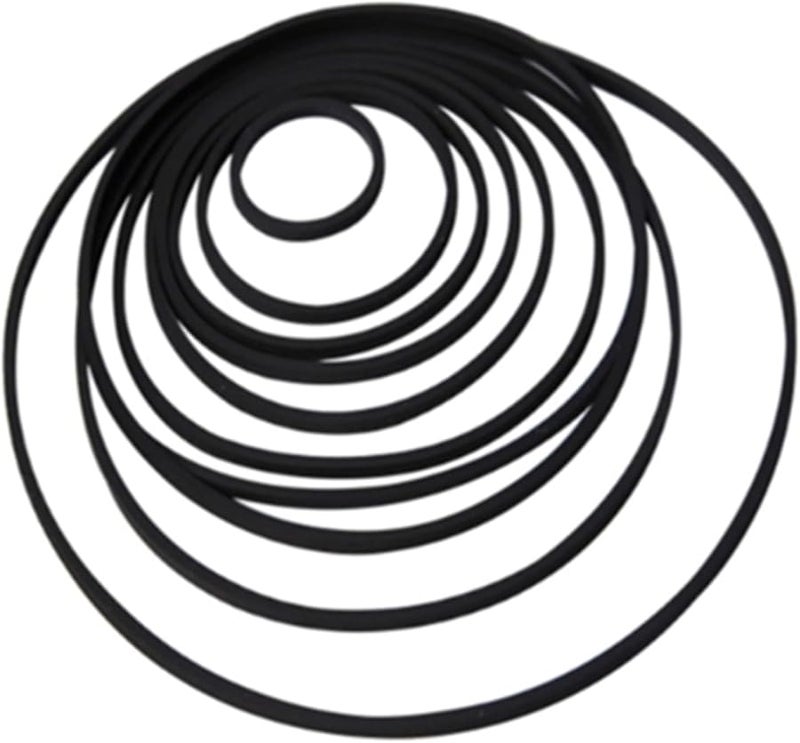 10Pcs Turntable Belt Set Rubber Replacement 190mm To 471mm For Phono Tape Drives - Image 1