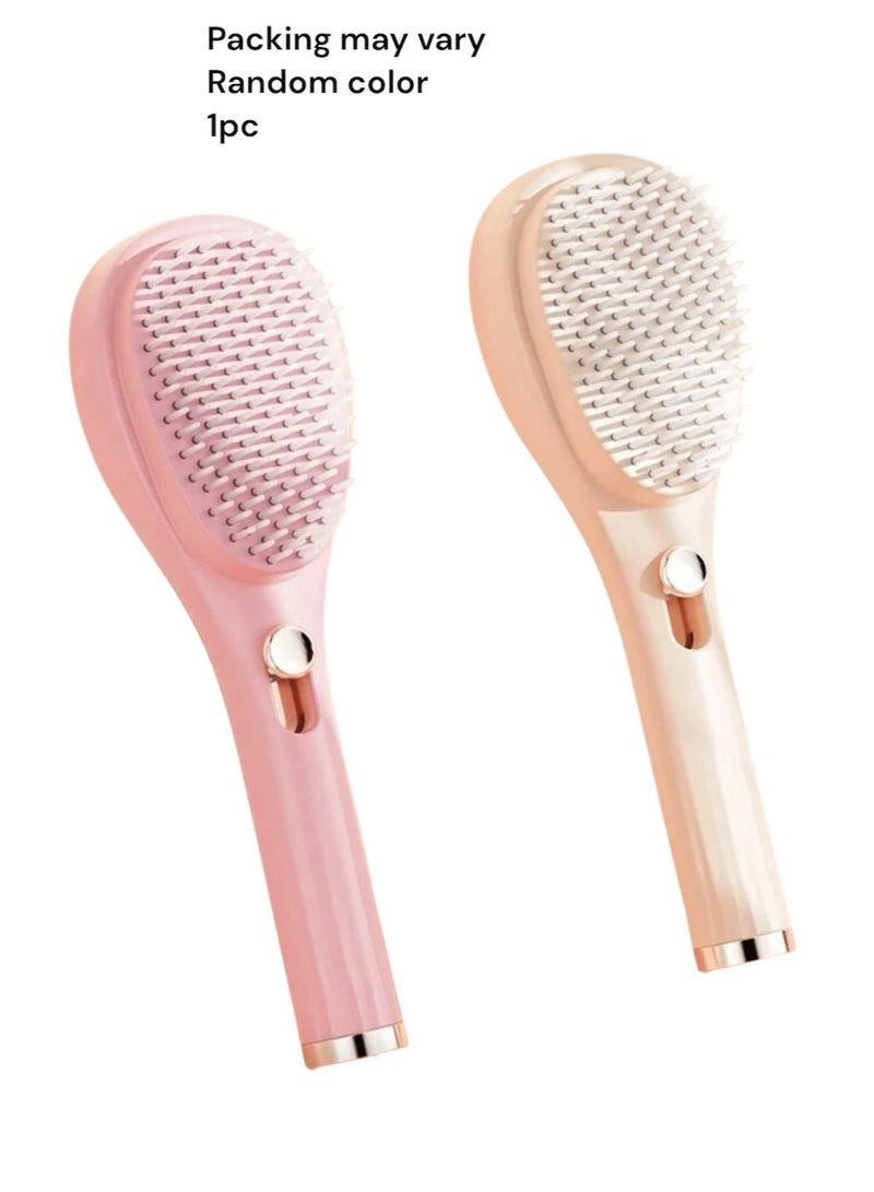 Magic Retractable Scalp Cleaning Comb Without Damaging Hair, Portable Hair Styling Massage Comb, Anti-static Home Hair Comb, Hairbrush, Hair Styling Comb, Rotating Telescopic Comb, Hair Straightening Comb, Massage Comb, Gentle on Scalp, Magic Hairbrush Easy to Clean, Scalp Cleaning, Anti-static, Portable, Scalp Massage Brush for Increasing Hair Volume, Suitable for Travel, Outdoor Activities, Sports, Office, School, Hair Clips, Hair Accessories. 1pc Random Color - Image 1