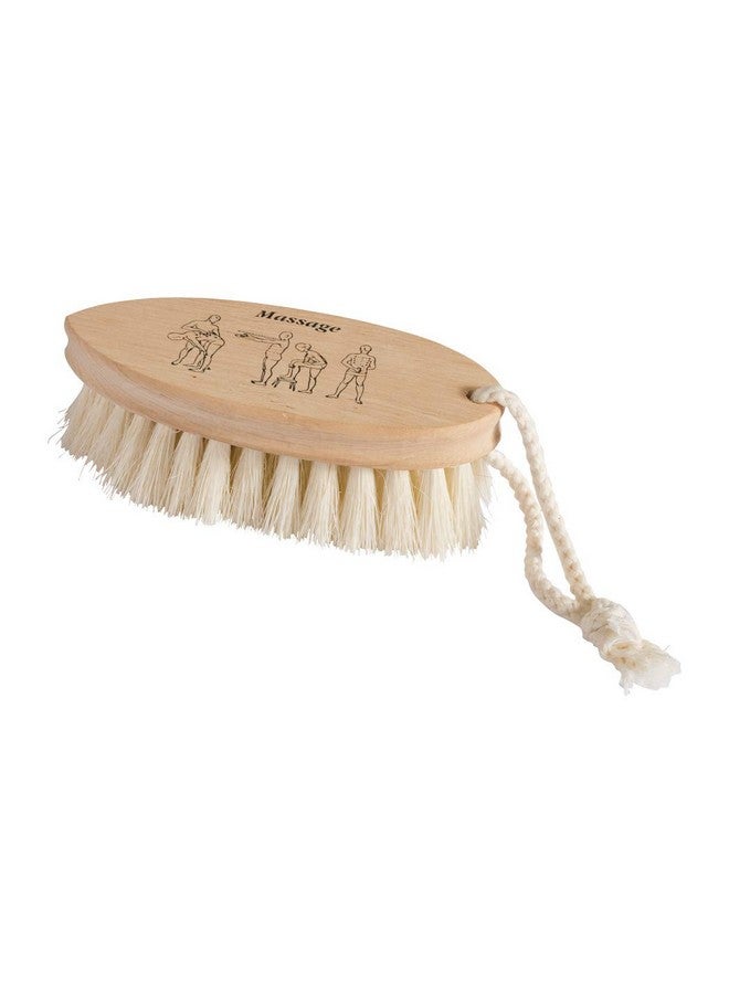 REDECKER Tampico Fiber Dry Massage Brush With Untreated Beechwood Handle 51/2Inches - Image 2