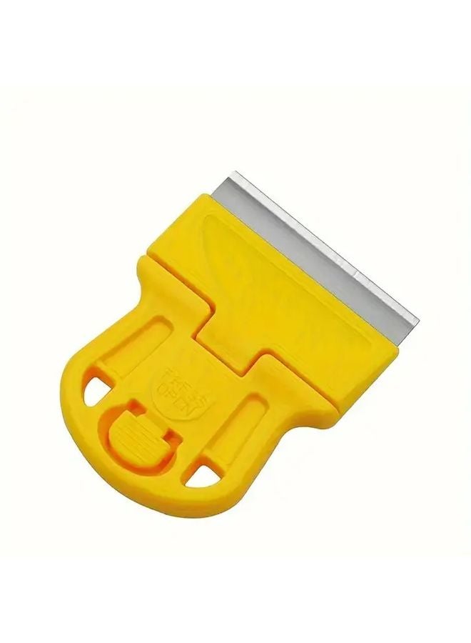 Orange Razor Blade Scraper Removes Stickers Decals Glue Paint From Glass And Car Windows - Image 3