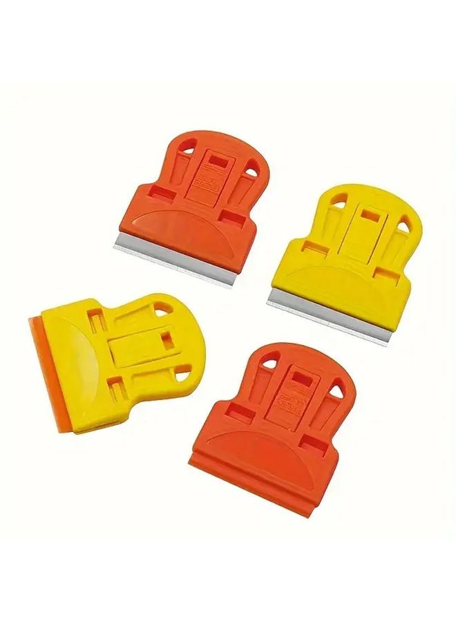Orange Razor Blade Scraper Removes Stickers Decals Glue Paint From Glass And Car Windows - Image 4