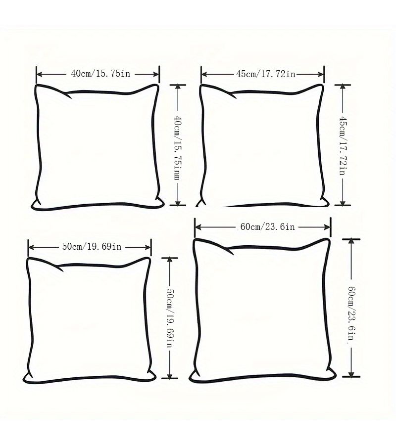 40x40cm Mandala Pillow Set 4PCS Golden White Floral Print Zippered Polyester Sofa Decor Machine Washable - Image 4