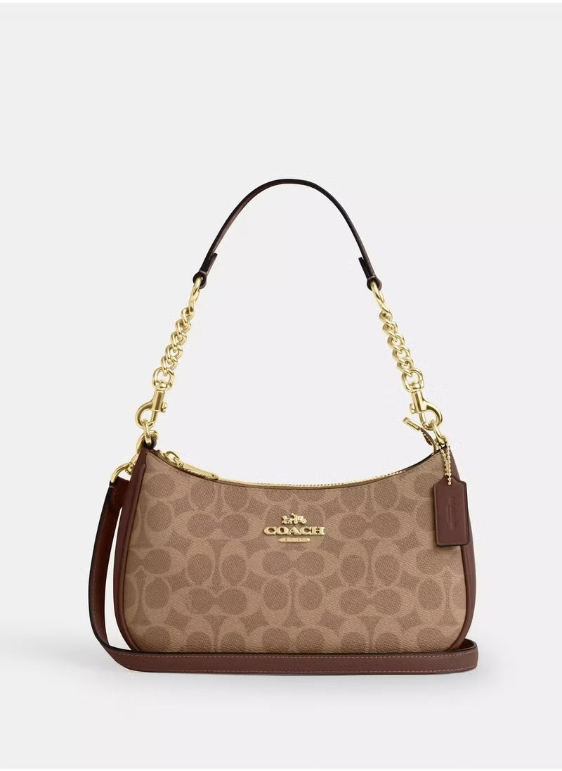 Coach Teri Shoulder Bag In Signature Canvas