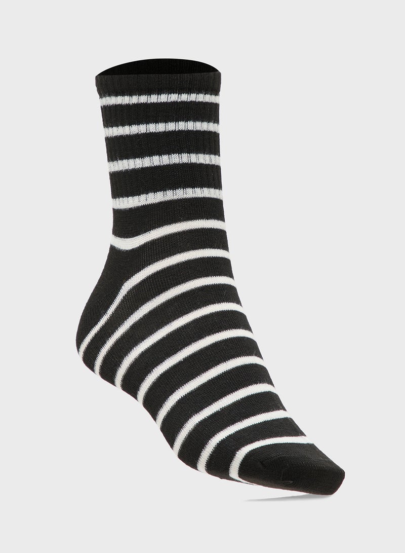 Ginger 3PK Stripe Crew Socks - Image 4