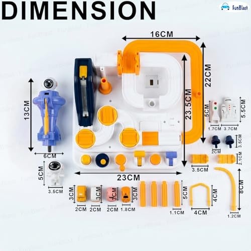 FunBlast Urban Adventure Car Track Toy for Kids – DIY Urban Track Set with Truck & Mini Cars, City Rescue Preschool Educational Track Toys for 3+ Year Old Boys Girls - Image 2