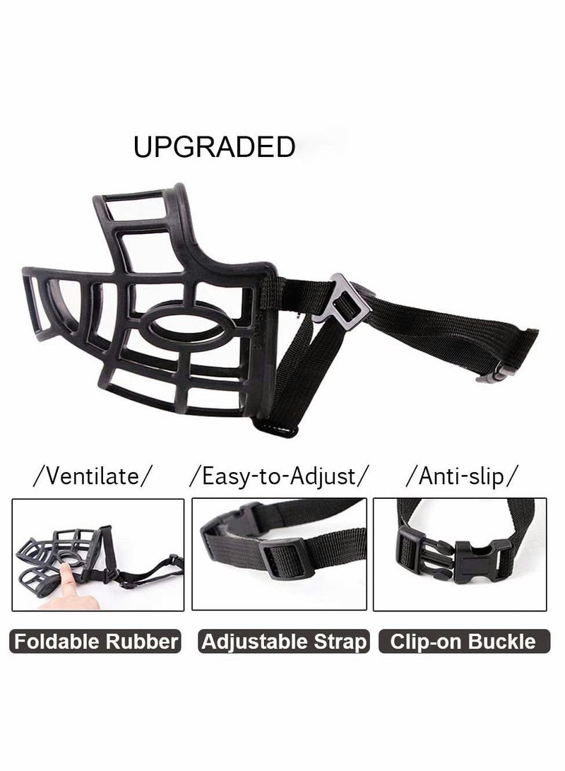 Excefore Dog Mouth, Breathable Basket Mouth for Medium Dogs, Stop Bite, Bark and Chew Best for Aggressive Dogs M, Border Collie Black - Image 3