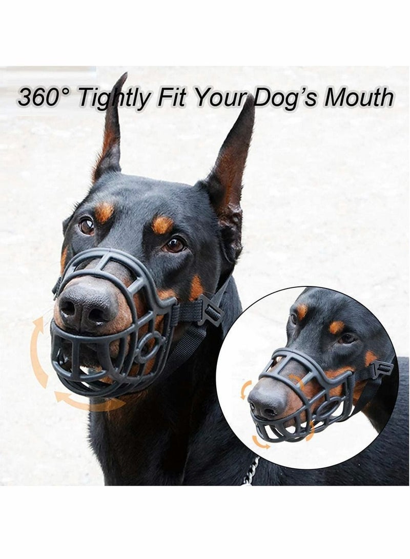 Excefore Dog Mouth, Breathable Basket Mouth for Medium Dogs, Stop Bite, Bark and Chew Best for Aggressive Dogs M, Border Collie Black - Image 2