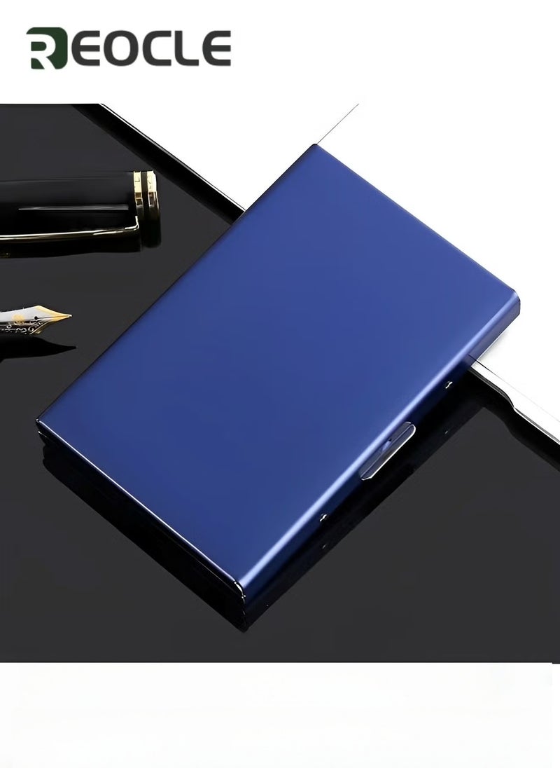 REOCLE Metal Card Holder Wallet Ultra Thin Stainless Steel Metal Wallets RFID Blocking Credit Card Wallet Holder Best Card Protector for Men & Women  - Image 2