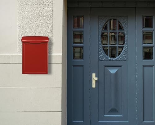 Architectural Mailboxes 2681R Marina Wall Mount Mailbox, Small, Red - Image 2