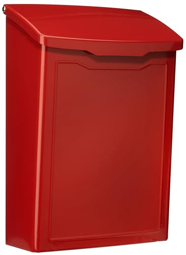 Architectural Mailboxes 2681R Marina Wall Mount Mailbox, Small, Red - Image 1