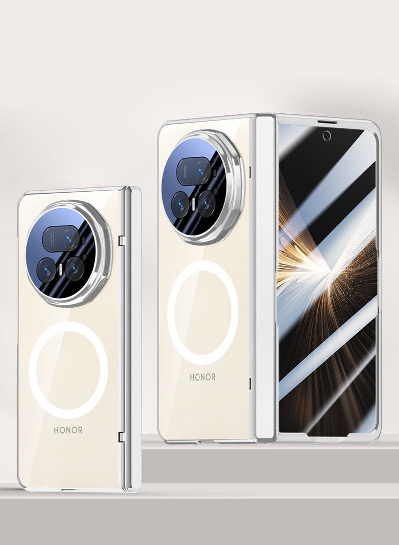 عام غطاء مغناطيسي لهونر ماجيك V5 【بفيلم حماية شاشة مدمج】 【بغطاء كاميرا مدمج】 【يدعم الشحن اللاسلكي】 - غطاء شفاف مطلٍ مضاد للصدمات. - Image 1