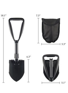 GO2CAMPS Mini Folding Shovel Multipurpose Tool For Outdoor Camping Shove Survival Portable With Carrying Pouch Camping Outdoor Tools  - Image 2