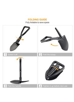 GO2CAMPS Mini Folding Shovel Multipurpose Tool For Outdoor Camping Shove Survival Portable With Carrying Pouch Camping Outdoor Tools  - Image 4