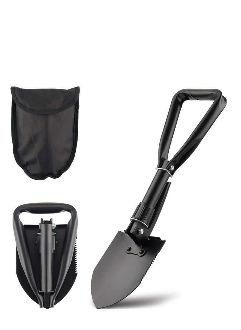 GO2CAMPS Mini Folding Shovel Multipurpose Tool For Outdoor Camping Shove Survival Portable With Carrying Pouch Camping Outdoor Tools  - Image 1