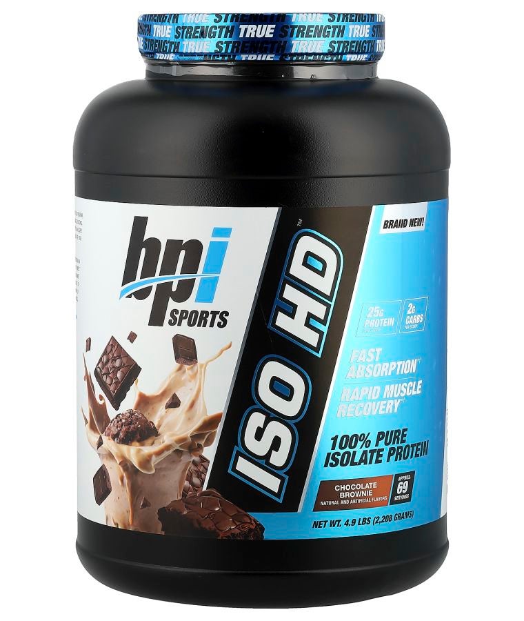 BPI SPORTS ISO HD™ 100% Pure Isolate Protein Chocolate Brownie 4.9 lbs (2208 g)