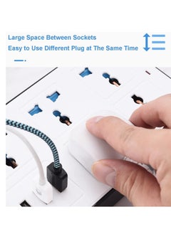 TYCOM Tycom Power Strip Surge Protector with USB- Extension Cord Flat Plug with Widely 4 AC Outlet and 3 USB 1 Type C, Small Desktop Station with 6 ft Power Cord, Compact Socket (GK-A37-WHT)  - Image 4