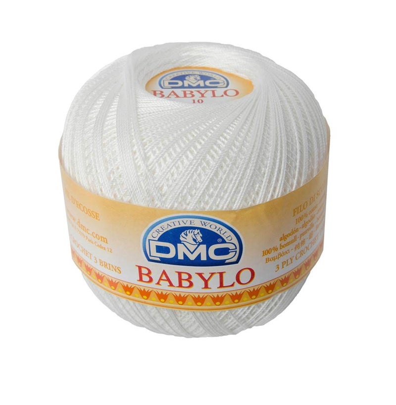 DMC White  No 20 Babylo Crochet Cotton