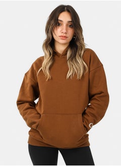 SheChick Iconic Brown Over Sized Hoodie