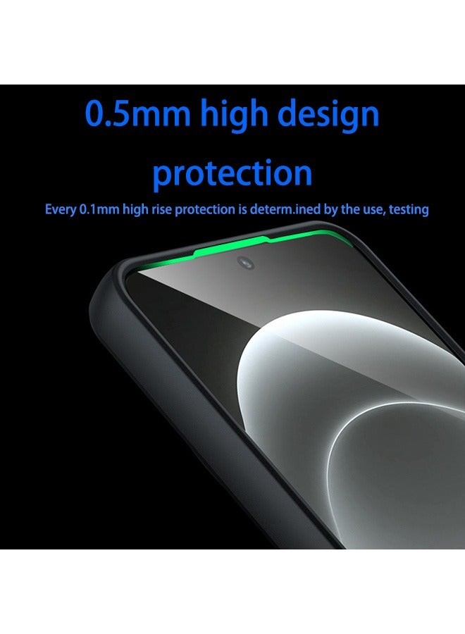 الدخن 14 ultra5g حالة الهاتف المحمول ، ماتي شفافة مرة أخرى حماية رقيقة جدا حالة الهاتف المحمول ، ومكافحة بصمات الأصابع ، ومكافحة السقوط حماية الدخن 14 ultra5g حالة الهاتف المحمول ( أسود ) - Image 3