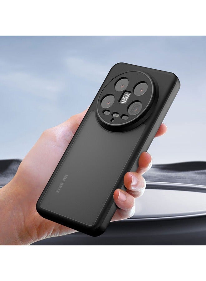 الدخن 14 ultra5g حالة الهاتف المحمول ، ماتي شفافة مرة أخرى حماية رقيقة جدا حالة الهاتف المحمول ، ومكافحة بصمات الأصابع ، ومكافحة السقوط حماية الدخن 14 ultra5g حالة الهاتف المحمول ( أسود ) - Image 5