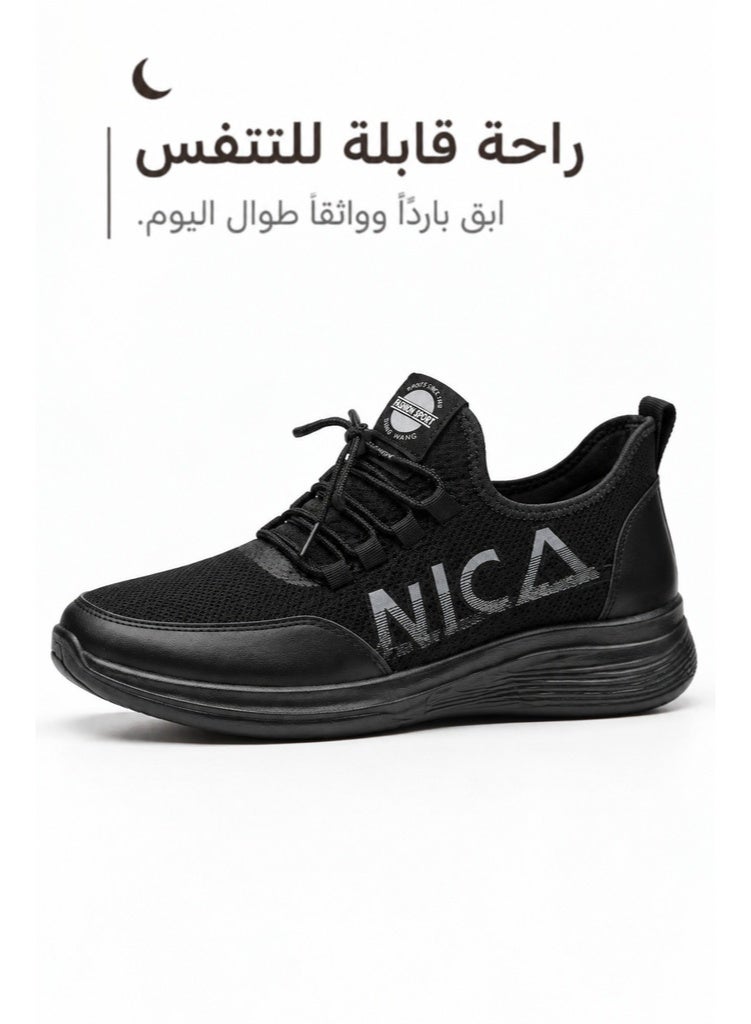Amity NICA Men's Breathable Mesh Lightweight Non-Slip Walking Sports Sneakers - Image 1