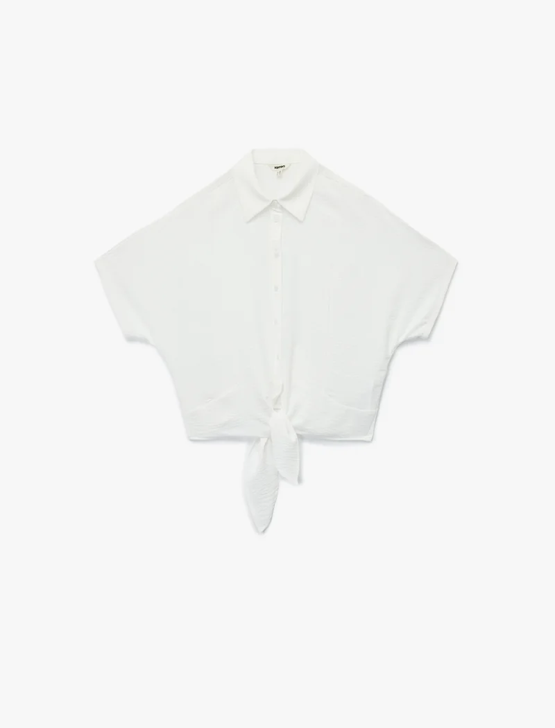كوتون Crop Shirt