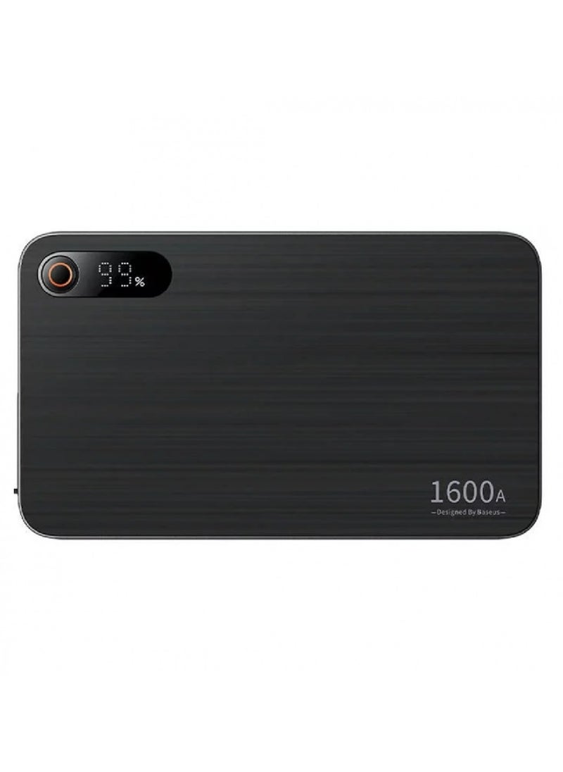 1600 MAh Power Bank and Car Player  Black