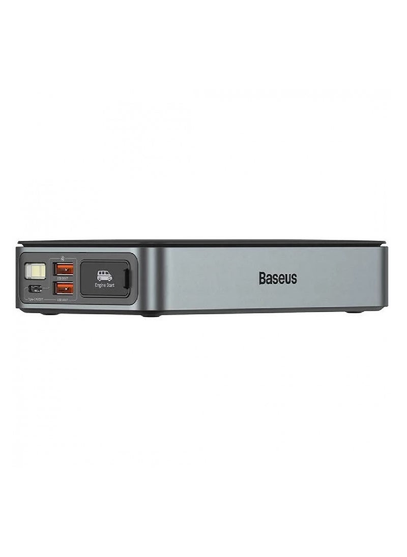 1600 MAh Power Bank and Car Player  Black