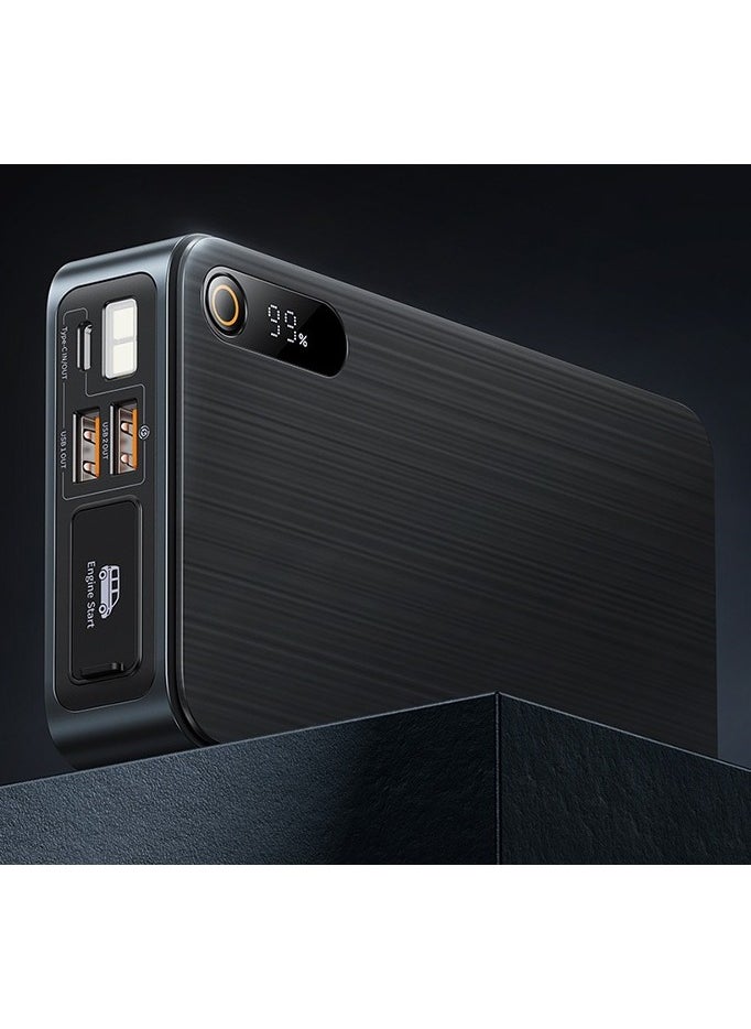 1600 MAh Power Bank and Car Player  Black