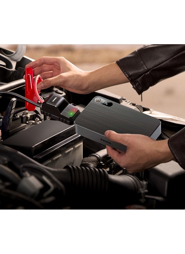 1600 MAh Power Bank and Car Player  Black