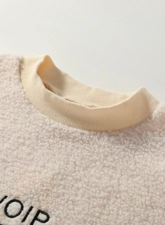 تايك تو فستان قصير بأكمام طويلة ومطرز