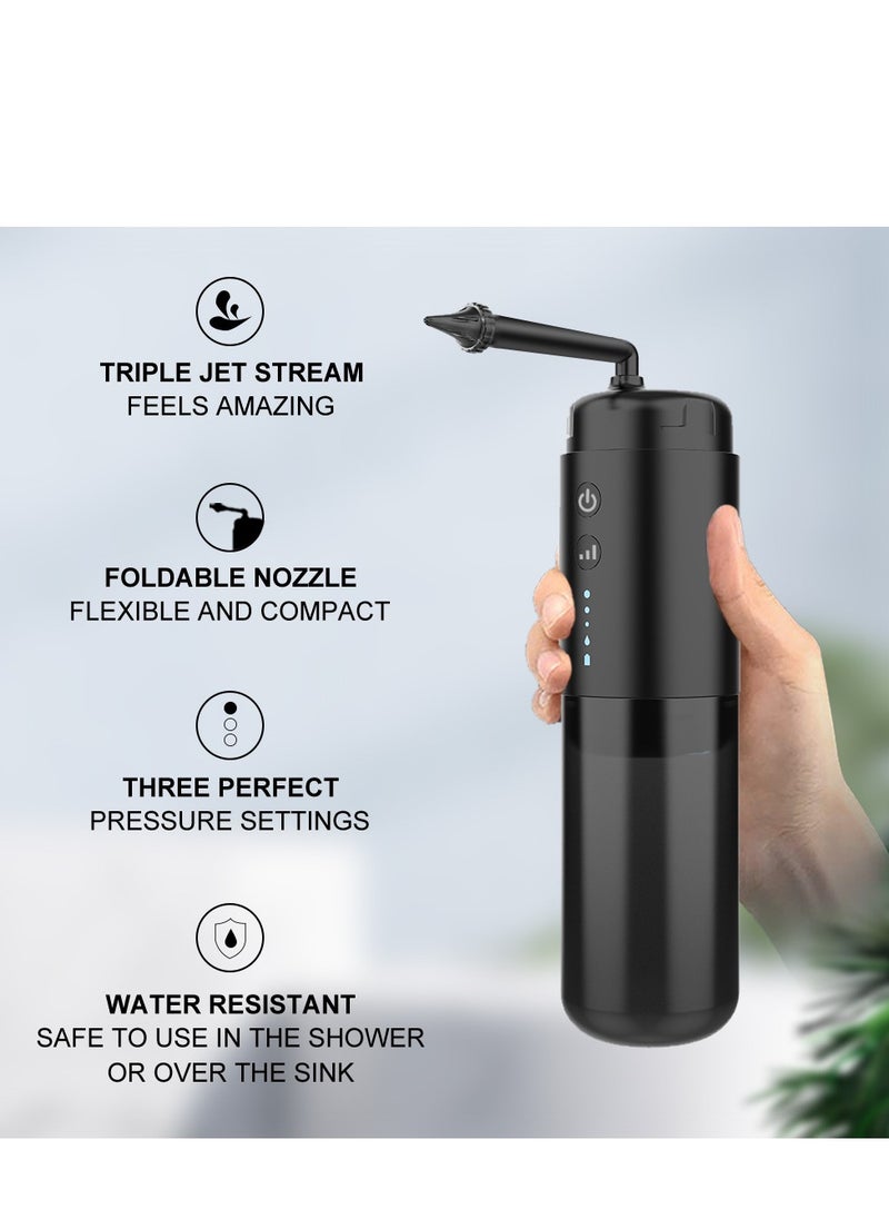 Fanski Ear Wax Removal Kit,Water Powered Ear Cleaner with 3 Pressure Modes, Ear Irrigation Flushing System Waterproof Electric Ear Cleaning Tool for Adults & Kids with Basin & 6 Tips(Black)  - Image 4