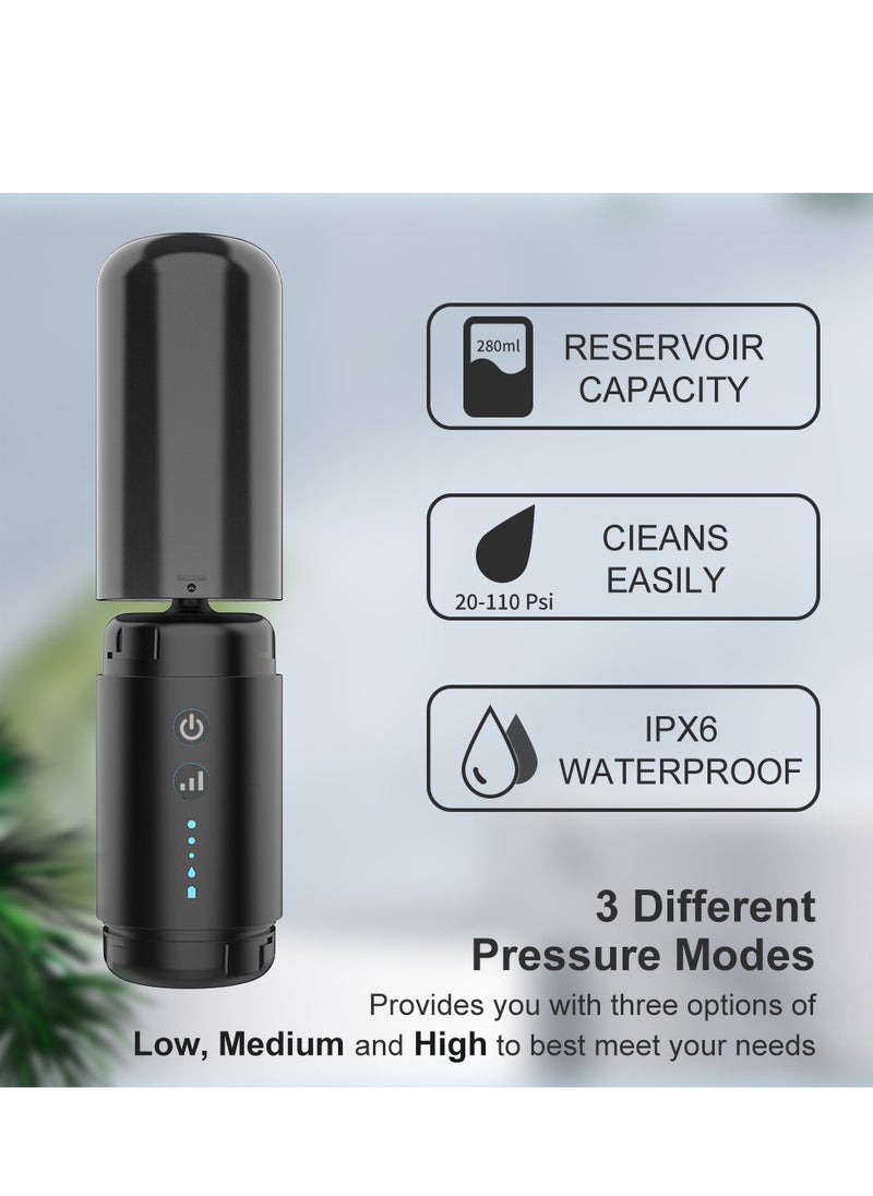 Fanski Ear Wax Removal Kit,Water Powered Ear Cleaner with 3 Pressure Modes, Ear Irrigation Flushing System Waterproof Electric Ear Cleaning Tool for Adults & Kids with Basin & 6 Tips(Black)  - Image 5