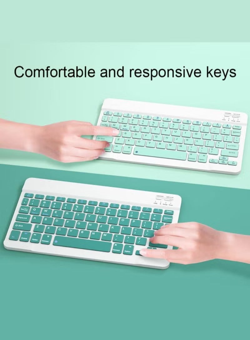 Rechargeable Wireless Keyboard and Mouse Kit(ASSORTED COLOR) – Multi-Device Compatible with iOS, Android, Windows – Quiet Scissor Switch Keys, Long Battery Life, Fast Charging – Ideal for Tablets, Laptops, and Smartphones - Image 2