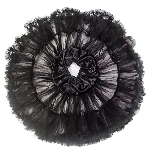 Shimaly Women's Princess Layered Puffy Skirt Mini Tutu Skirt Short Petticoat (S-M, Green) - Image 5