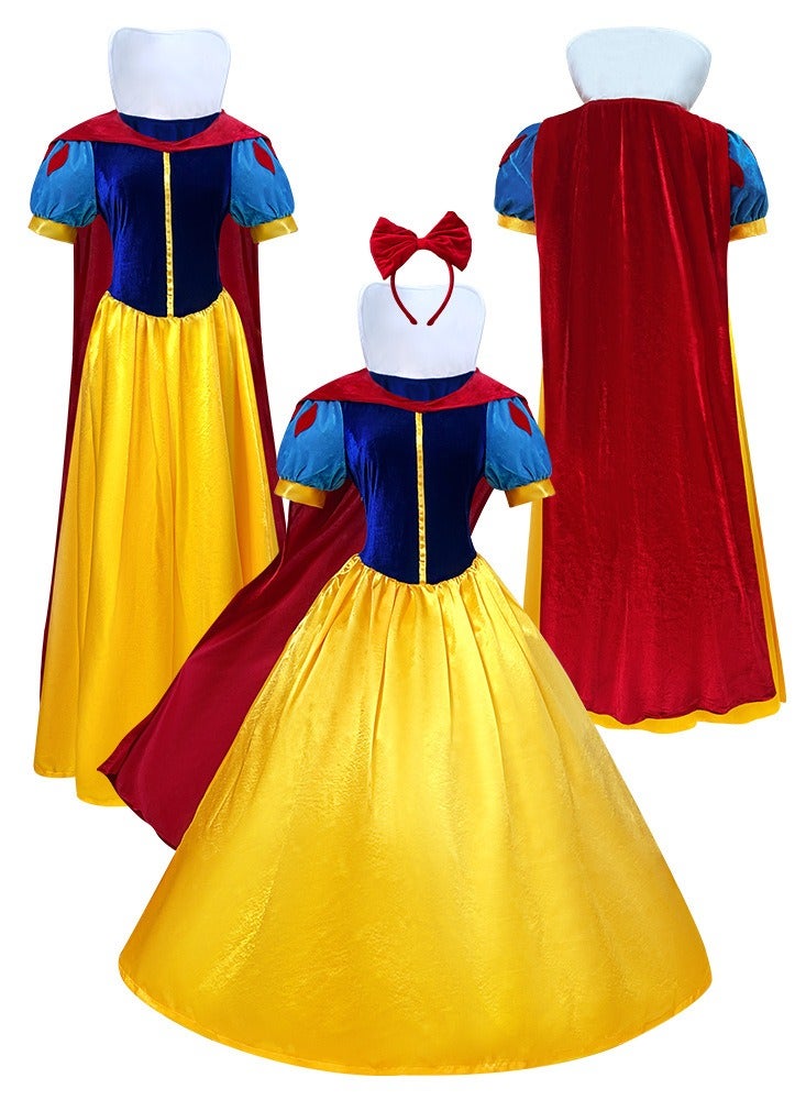 Classic Snow White Princess Costume, Birthday Halloween Cosplay Party, Princess Dress Costume for Women  - Image 4