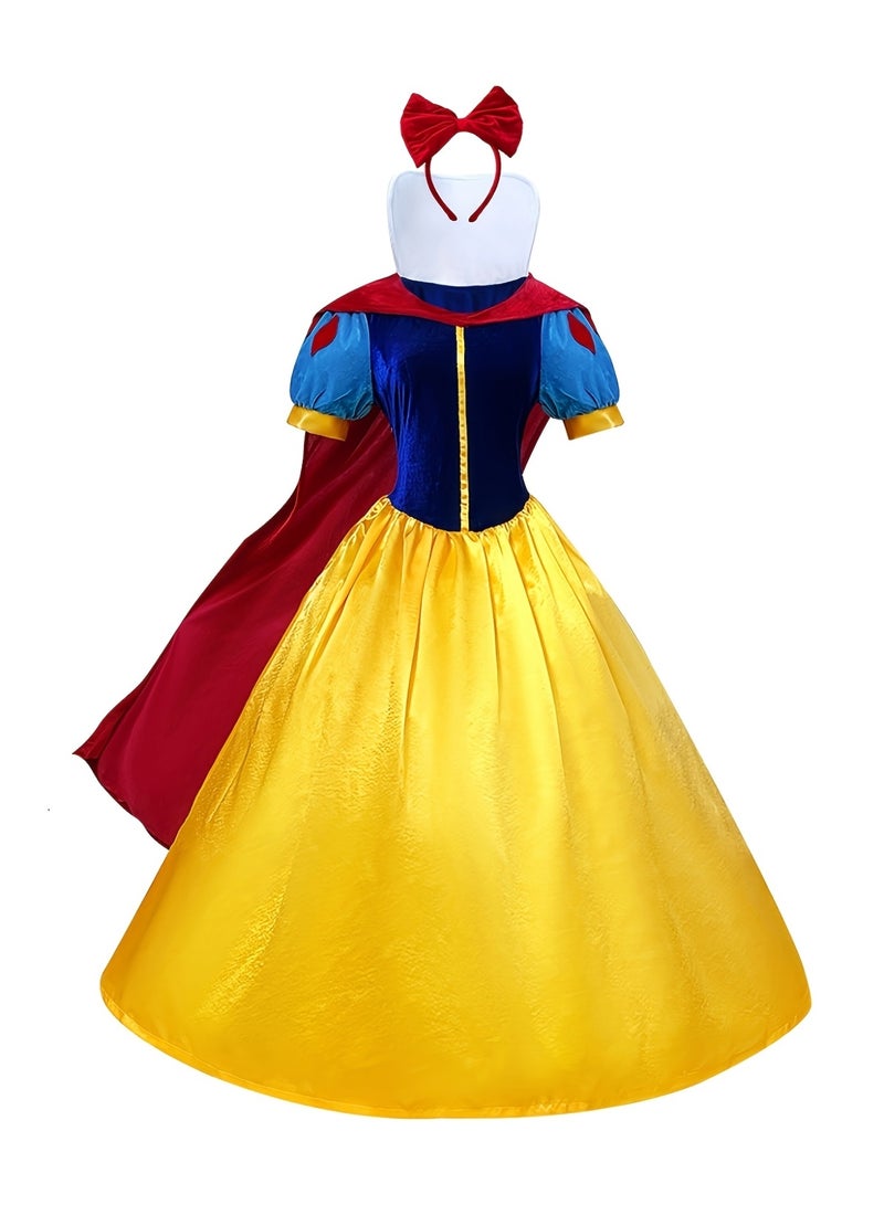 Classic Snow White Princess Costume, Birthday Halloween Cosplay Party, Princess Dress Costume for Women - Image 4
