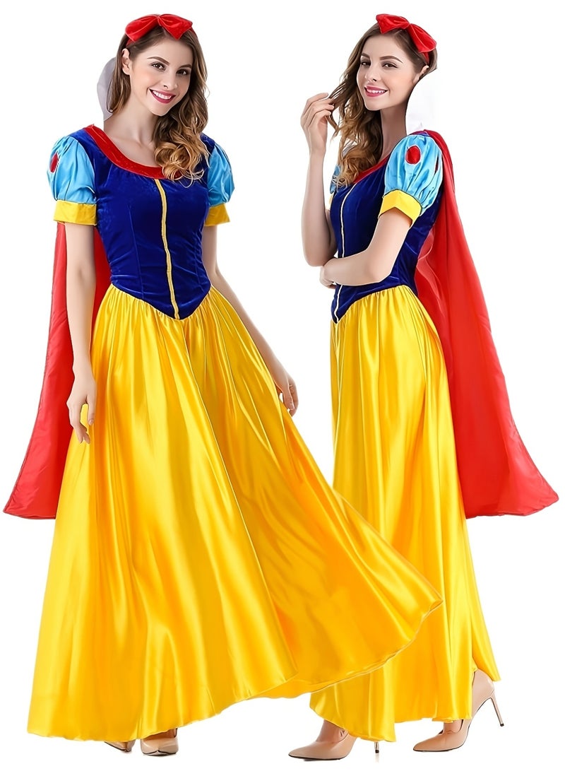 Classic Snow White Princess Costume, Birthday Halloween Cosplay Party, Princess Dress Costume for Women - Image 1