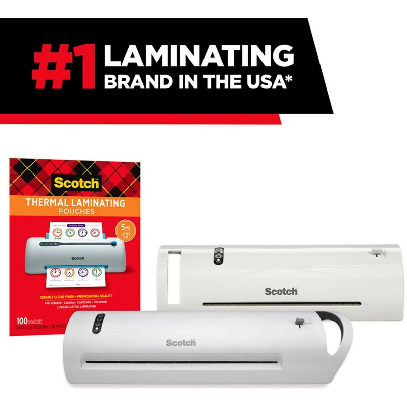 Scotch Thermal Laminating Pouches, 5 Mil Thick for Extra Protection, 2.32 x 3.70-Inches, Business Card Size, 100-Pack (TP5851-100) - Image 4