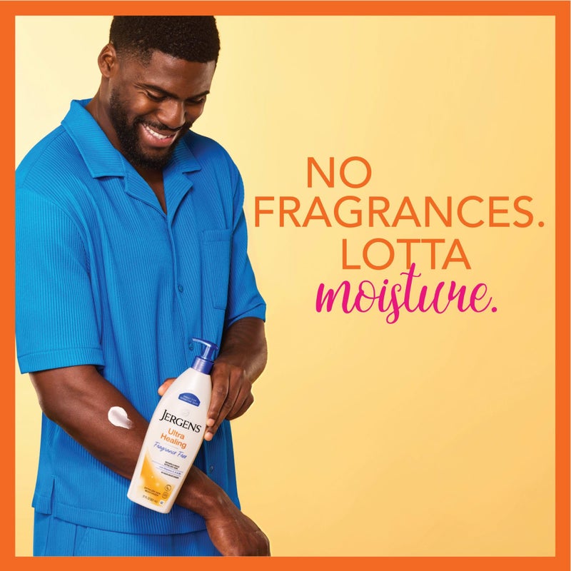 Jergens Ultra Healing Dry Skin Lotion, Hand and Body Moisturizer for Quick Absorption into Extra Dry Skin with Hydralucence Blend, Vitamins C, E and B5, White, 21 oz - Image 5