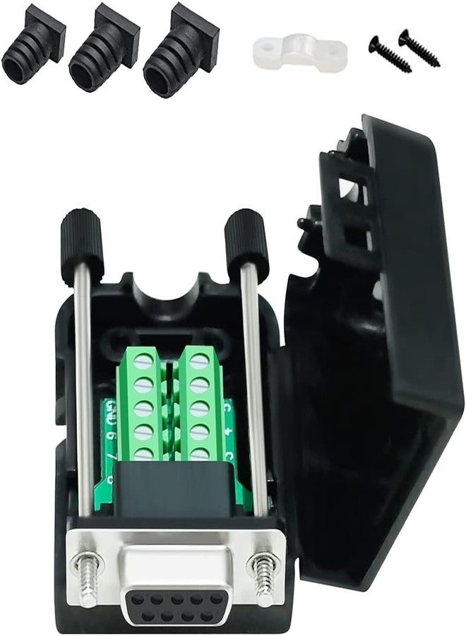 DTECH DB9 Breakout Connector RS232 Serial Adapter (DB9 Female + Long Bolts) - Image 1