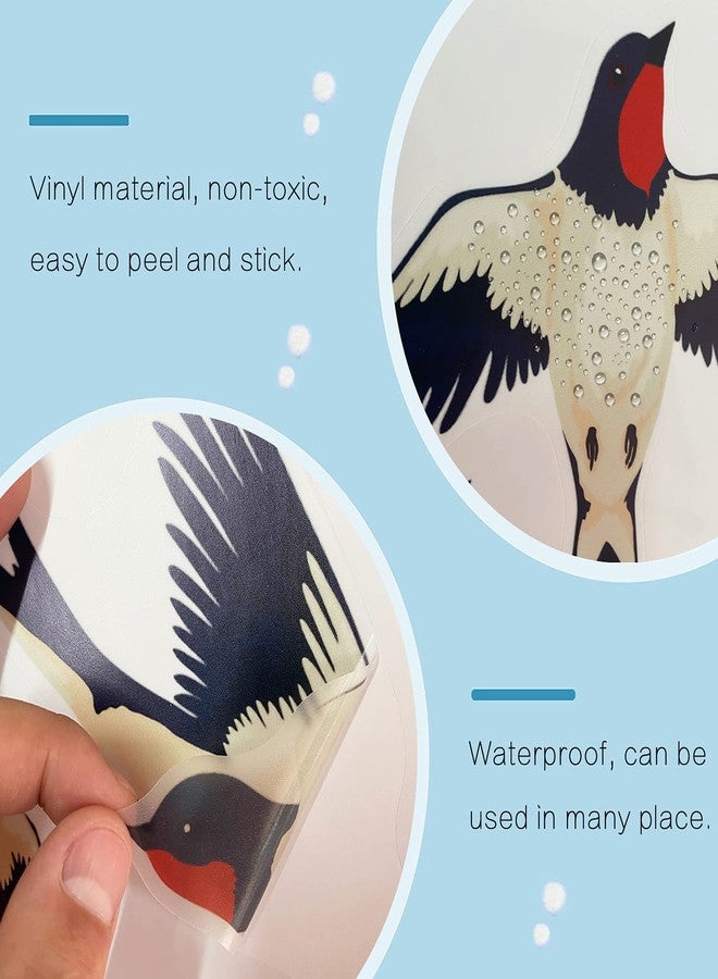 MEFOSS ملصقات حائط قابلة للإزالة من MEFOSS Flock of Birds DIY على شكل طيور عصفور طائرة، ملصقات حائط قابلة للإزالة واللصق، ديكور فني لغرفة المعيشة وغرفة النوم وغرفة اللعب والمكتب والفصول الدراسية وديكورات النوافذ - Image 4