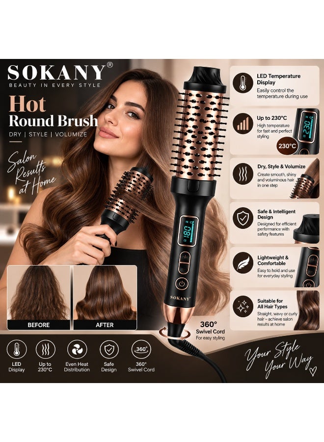 sokany SK-15046 Digital Hair Dryer Brush - Image 2