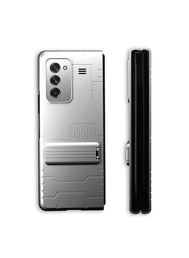 NIBEMINENT Back Cover For Samsung Galaxy Z Fold 2 Shock Proof And Foldable Hard Camera Protection Silver - Image 1