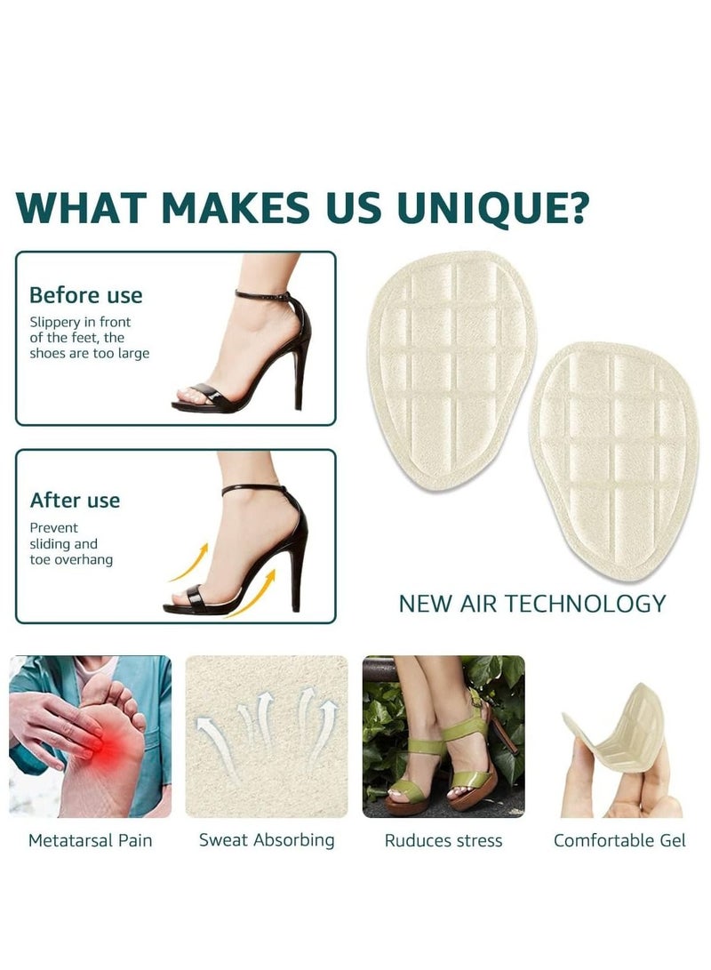 SYOSI Ball of Foot Cushions, Metatarsal Pads Women, Heel Inserts for Women All Day Pain Relief and Comfort, Washable Heel Pads One Size Fits All High Heel Inserts - Image 2