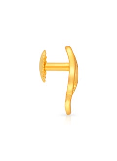 Malabar Gold and Diamonds 22k 916 Purity Gold Studs Earrings for Women DZER408Y  - Image 2